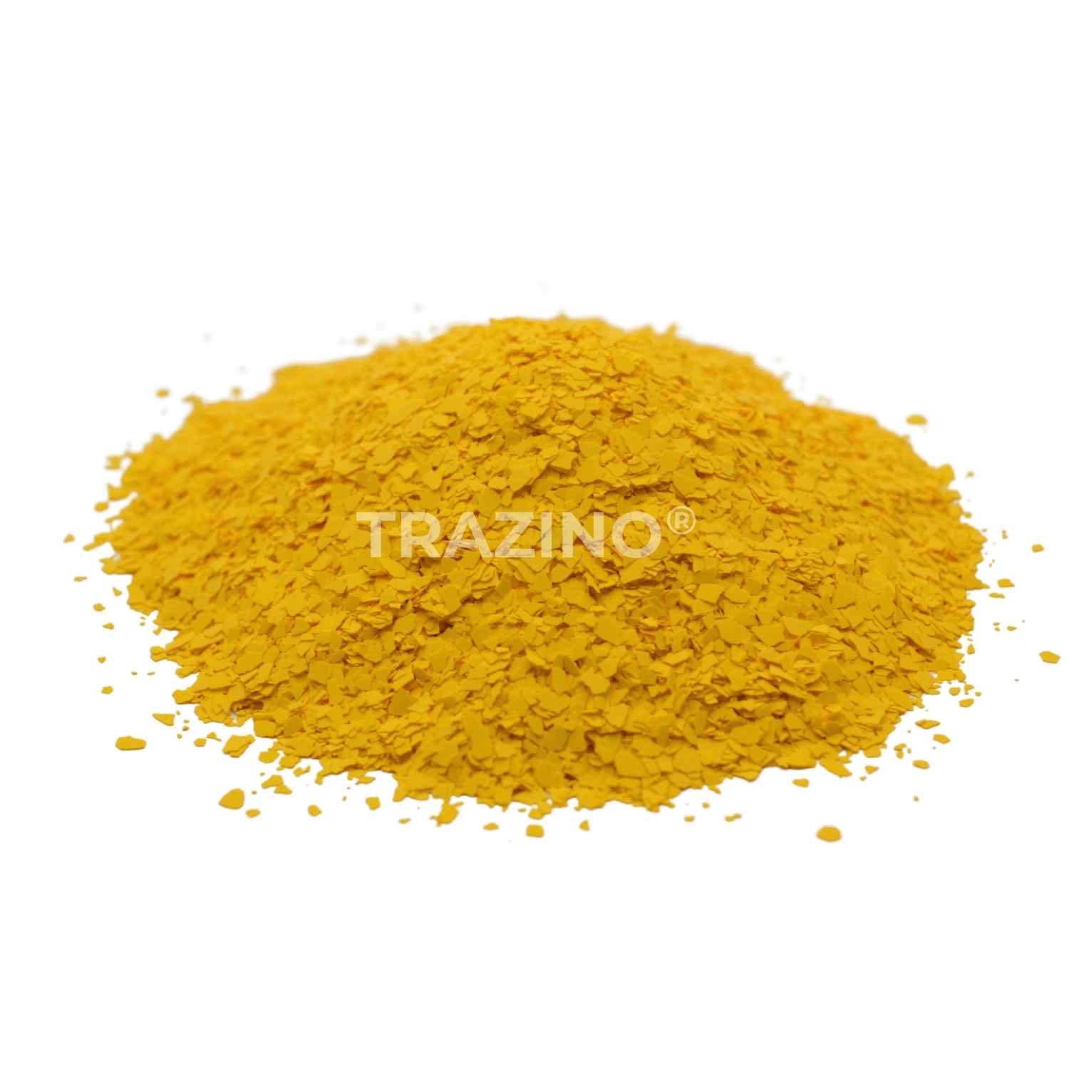 Trazino® Farbchips in Maisgelb zum Einstreuen für Beschichtungen Trazino® Farbchips in Maisgelb zum Einstreuen für Beschichtungen